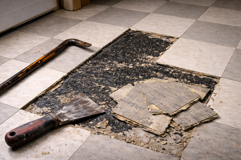 diagnostic amiante avant travaux est indispensable avant de rénover des sols anciens