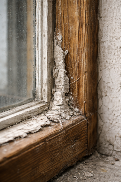 Joints, mastics et matériaux d’étanchéité anciens susceptibles de contenir de l’amiante