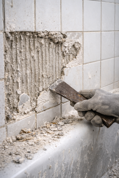 Colles minérales et produits d’étanchéité anciens pouvant contenir de l'amiante