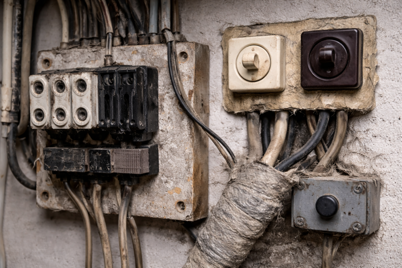 amiante dans les installations électrique anciennes