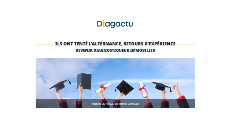 formation en alternance pour devenir diagnostiqueur immobilier chez duodiag avec diag actu